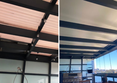 Bondor Insulated Corrugated Patio Before & After